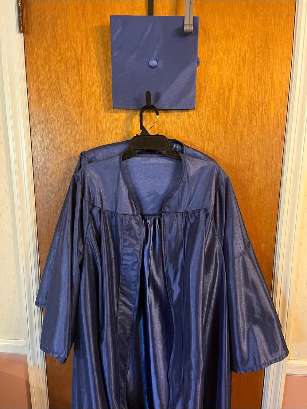 Navy Graduation Gown and Cap Set - Classic Academic Robe